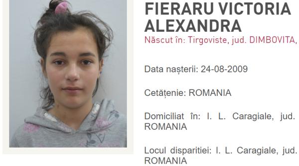Alertă în Dâmbovița: Copilă de 12 ani dată dispărută, după ce a plecat de acasă şi nu a mai revenit
