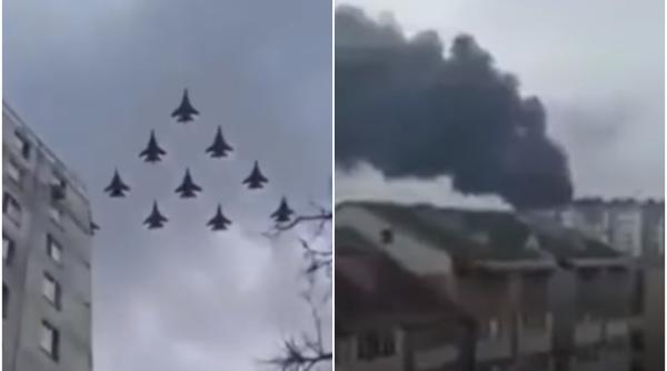 Cel puţin opt morţi în Ucraina. Explozii în şapte oraşe mari de la începutul atacului