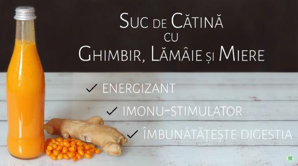 Amestecă ghimbir, cătină, miere și lămâie pentru imunitate. Siropul de cătină face minuni primăvara