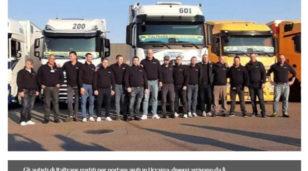 Italia. Șoferi români de TIR, aplaudați de colegi: „După pandemie, nu ne gândeam că ne vom confrunta din nou cu o urgență”