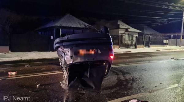 Un român a murit, alte două persoane grav rănite, după ce s-au răsturnat cu mașina, la Piatra Neamț