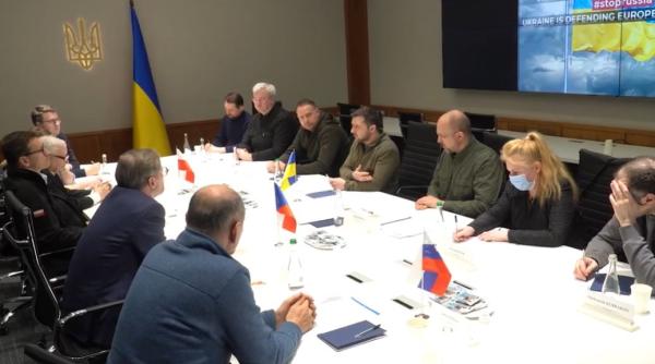 Primii miniștri ai Poloniei, Sloveniei și Cehiei au ajuns la Kiev. Oficialii se întâlnesc cu președintele Zelenski