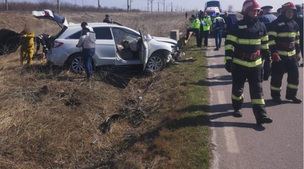 Accident rutier grav, în Ialomița: 5 victime, între care doi copii. Intervine elicopterul SMURD