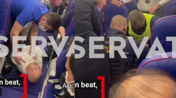 Un român beat a încins toate spiritele într-un zbor WizzAir: „Dacă n-ai deschis cătuşele, în maxim câteva minute, voi fi mort!“ 