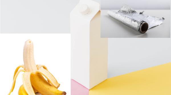 Obiectele pe care le-ai folosit eronat fără să știi: Toți facem aceste greșeli cu folia de aluminiu, cutia cu lapte sau bananele - FOTO