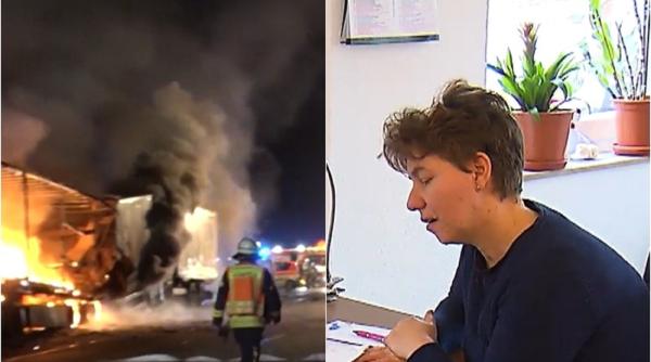 Germania. Șofer român de TIR, mort într-un cumplit accident. Fiica și soția conaționalului, ajutate de eroii din Kassel