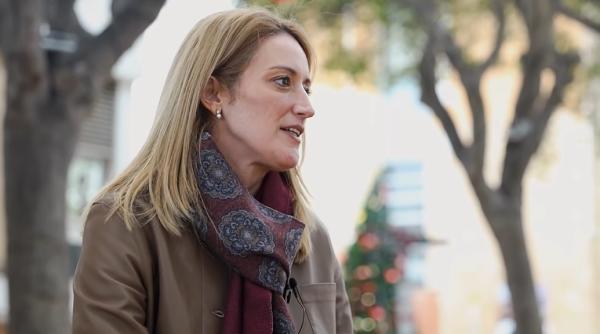 Primul lider UE care vine în Ucraina: Preşedinta Parlamentului European, Roberta Metsola, a anunțat că merge la Kiev