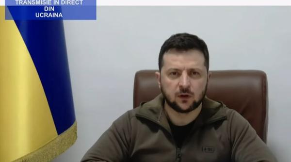 Volodimir Zelenski, mesaj emoționant în Parlamentul României