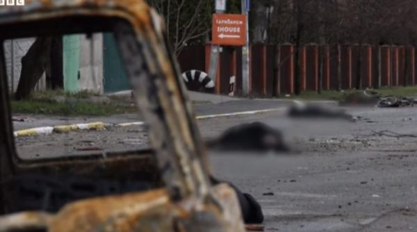 Masacrul de la Bucha: Rușii au împușcat, cu brutalitate, și o femeie însărcinată (primar)