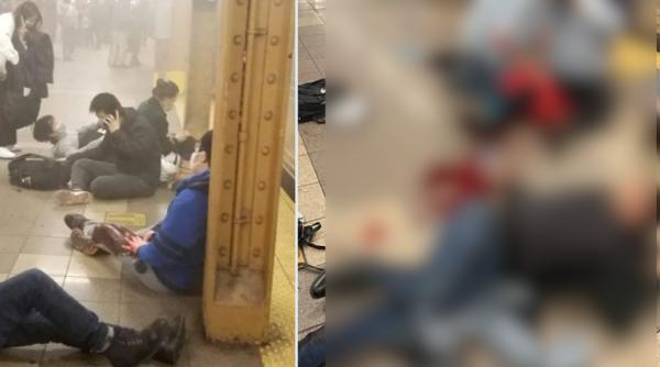 Atac armat la metroul din New York. Un bărbat a dat cu fumigene într-unul din vagoane, după care a deschis focul asupra pasagerilor