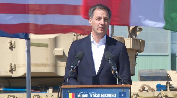 Premierul Belgiei, mesaj la Baza Mihail Kogalniceanu: „Putin a crezut că poate submina NATO, cât de mult a greșit”