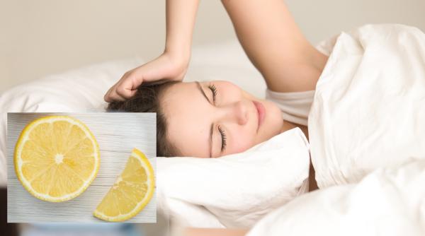 Taie o lămâie felii și pune-o lângă pat, chiar înainte de somn. Probabil cel mai tare truc, mai util decât credeai