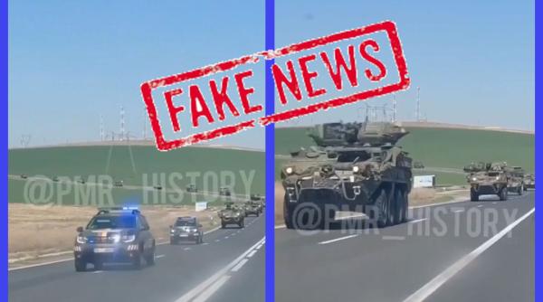 Vehicule americane de luptă pleacă din România spre Ucraina. MApN semnalează un fake-news grosolan