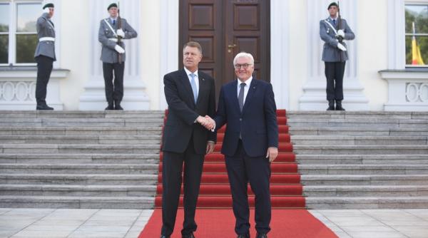 Klaus Iohannis îl primește la Cotroceni pe președintele Germaniei 