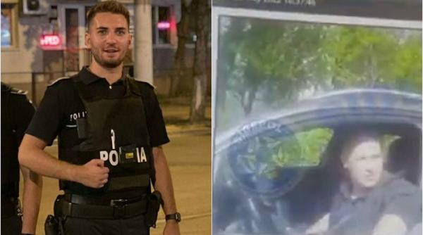 El este poliţistul lăudat de mii de români, după ce un şofer agresiv a încercat să fugă chiar de lângă oamenii legii. Andrei are 26 de ani