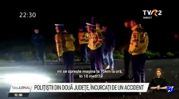 Polițiștii s-au luat la ceartă la un accident: Șapca era în județul Dolj, iar victima în județul Mehedinți