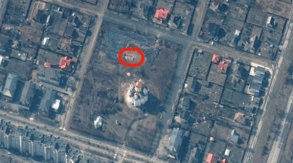 Groapă comună cu 116 cadavre, în curtea unei biserici din Bucea: „Rușii au ucis oameni și au luat lista cu detalii despre cei înmormântați“