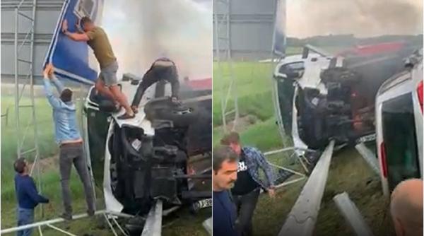 Ungaria. Șofer român de TIR, accident cumplit pe M5. Salvat în ultimul moment din cabina în flăcări: „Mi-a spus că a adormit la volan”