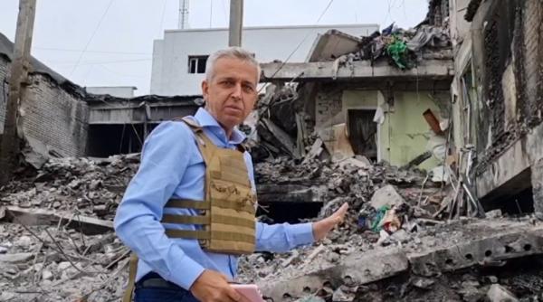 Președintele Federației Asociațiilor de Români din Europa, prins în capcana unui bombardament rusesc la Harkov - VIDEO