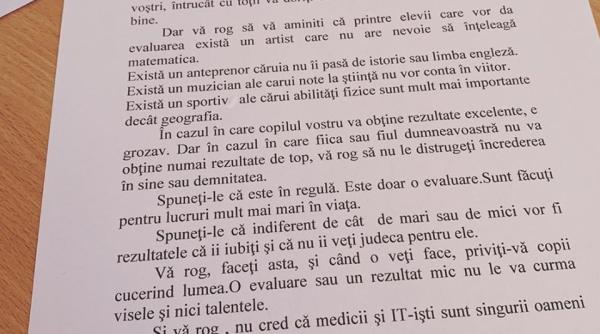 Scrisoarea "virală" a învățătoarei Tocșa pentru părinți, un FAKE ordinar care circulă pe Facebook de 2 ani