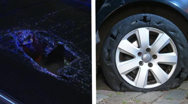 Patru români au tras sperietura vieții lor, în Germania: Bolidul în care se aflau, ciuruit de gloanțe în centrul orașului Hamburg