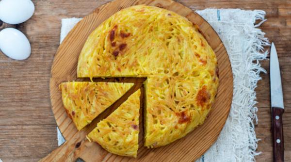 Spaghetti frittata (omleta italiană de spaghete) - O faci din resturile rămase de la cină și exclami neîncetat "Mamma mia!"
