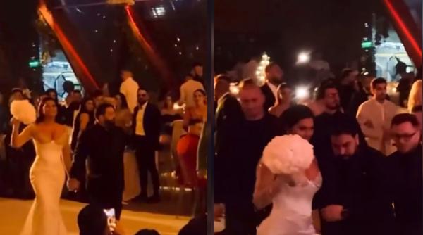 Nunta lui Florin Salam cu Roxana Dobre. Imagini de la petrecerea cu ștaif dintr-un club de fițe din Mamaia (VIDEO)
