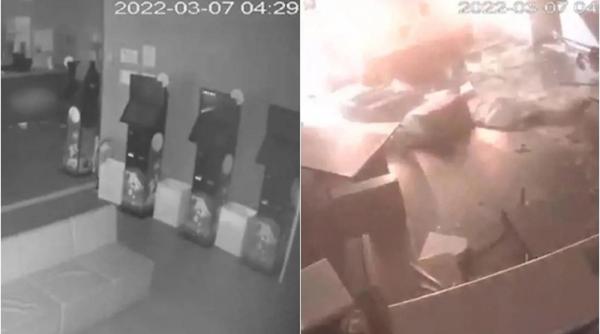 Italia. Trei români, haos la păcănele: Au folosit autobuzul drept berbec și au furat banii după ce au distrus totul în jur