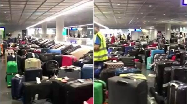 Sute de bagaje, abandonate pe aeroportul din Frankfurt, după anularea mai multor zboruri: Pasagerii, nevoiți să și le caute singuri