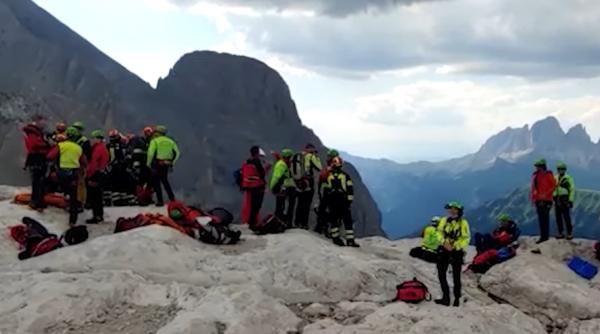 Tragedie în Italia. Un ghețar s-a prăbușit: Cel puțin 6 morți - VIDEO