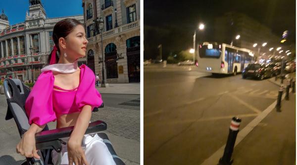 „Abia aștept să revin în Madrid“. Tânără româncă în scaun cu rotile și mama ei, umilite de șoferii STB: „M-am întors ca să nu uit de dizabilitățile sistemului“