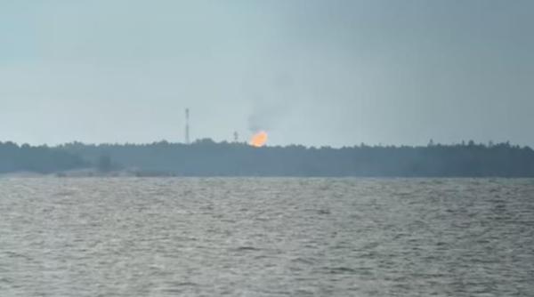 Rusia arde gazele destinate exportului către UE. Imagini incredibile surprinse la graniţa cu Finlanda 