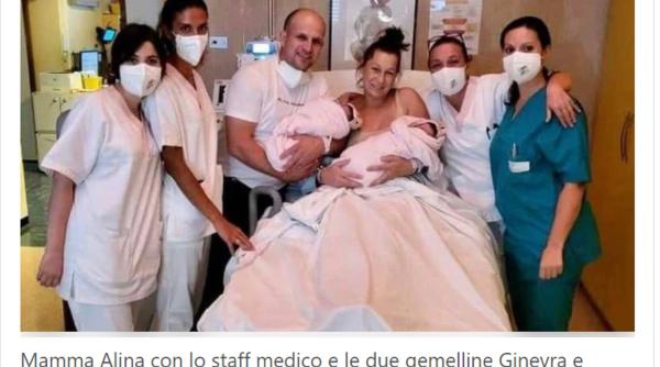 O româncă a reușit o raritate într-un spital din Italia. A născut gemenele în mod natural: „Le mulțumesc foarte mult medicilor!”