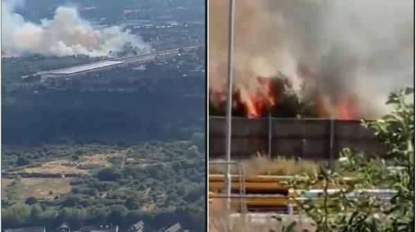 UK. Incendiu uriaș în apropiere de Aeroportul Heathrow. Flăcările, vizibile din avioanele care au aterizat la Londra