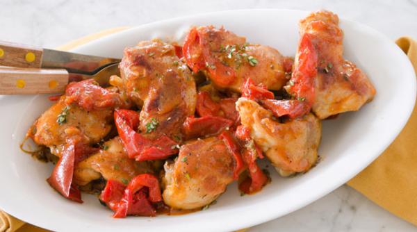 Pui cu ardei gras și sos de roșii - "Încă o porție vă rog! Și încă una!"