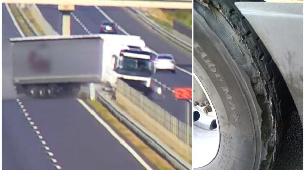 Șofer român de TIR, dat ca exemplu negativ de autoritățile din Ungaria după un accident petrecut la începutul lunii - VIDEO