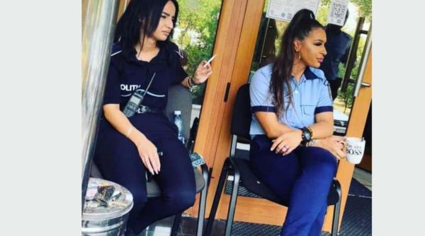 Polițistele fotografiate la cafea, ținta glumelor pe Facebook. Anchetă internă la Poliția Capitalei