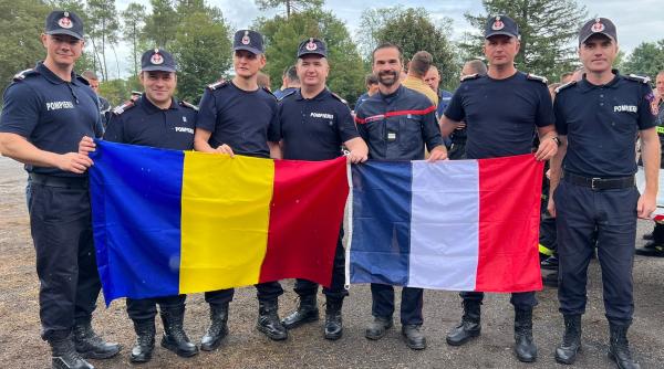 Pompierii români din Franţa se întorc acasă: „Misiune îndeplinită!”