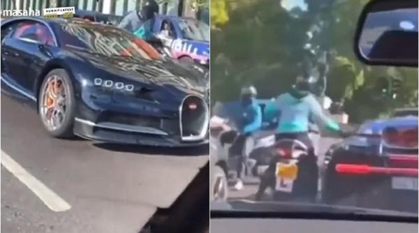 Milionar, atacat în Londra, în timp ce se afla în Bugatti. Hoţii, pe motociclete, i-au spart geamul și au încercat să-i fure ceasul Rolex - VIDEO