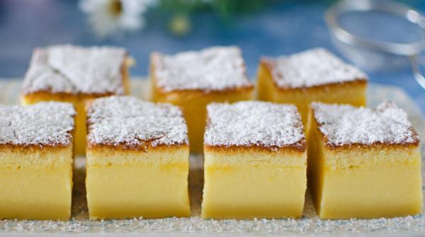 Prăjitura magică - un desert spectaculos și ușor de făcut. Cele 3 texturi diferite te vor da pe spate