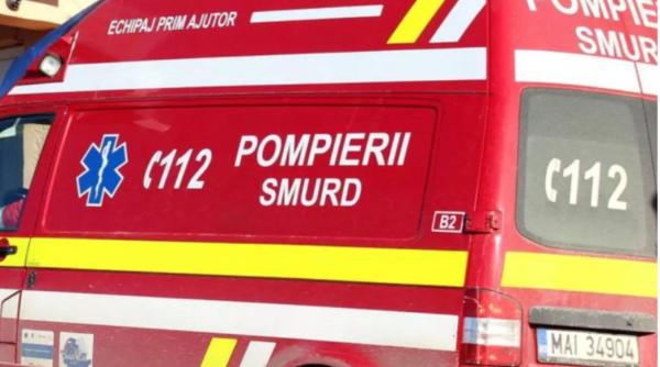 Autocar cu ucraineni, răsturnat în Vrancea: 20 de femei și 3 copii, preluați de ambulanțe