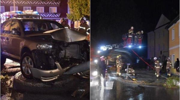 Austria. Familie de români, implicată într-un grav accident. Conaționalul și-a băgat soția și copilul în spital după ce s-a urcat beat la volan
