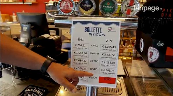 Patronii de baruri și restaurante din Italia, protest împotriva exploziei prețurilor la energie: "Toți pun facturile în geam. Costurile s-au triplat"