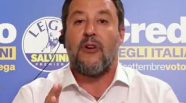 Italia. Salvini provoacă o polemică punând la îndoială sancţiunile împotriva Rusiei: „Cei care le-au instituit sunt în genunchi” - VIDEO