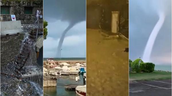 Vreme extremă în Italia şi Franţa: Tornade și furtuni cu grindină. Ploile violente și vântul puternic au măturat zeci de case