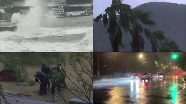 Taifunul Muifa: Peste 1 milion de oameni evacuaţi şi sute de zboruri anulate. Este cel mai violent din 2022