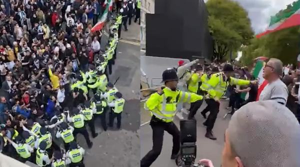 Anglia. Sute de oameni au protestat din cauza morții unei iranience de 22 de ani, arestată pentru că nu a purtat corect hijabul. Cel puțin cinci polițiști au fost răniți 