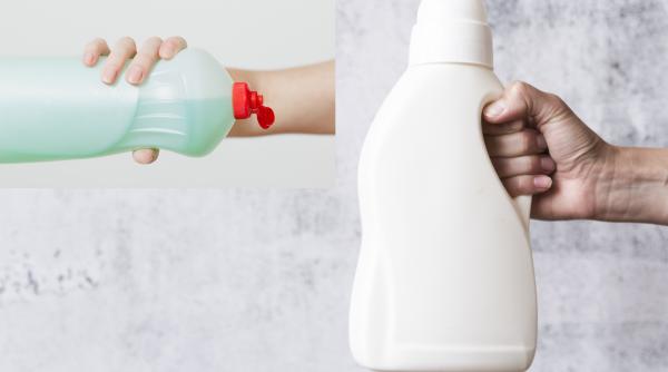 Vezi ce se întâmplă cu geamurile tale dacă amesteci balsam de rufe cu săpun de vase. Un truc fantastic cu rezultate instant