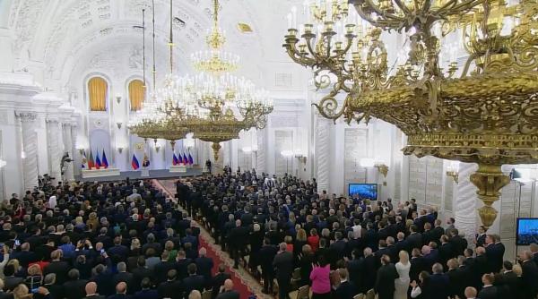 Vladimir Putin, la ceremonia de extindere a Rusiei: „Ne vom apăra pământul cu tot ceea ce avem” (FOTO + VIDEO)