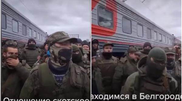 Soldații ruși mobilizați protestează la granița cu Ucraina împotriva "condițiilor inumane" - VIDEO